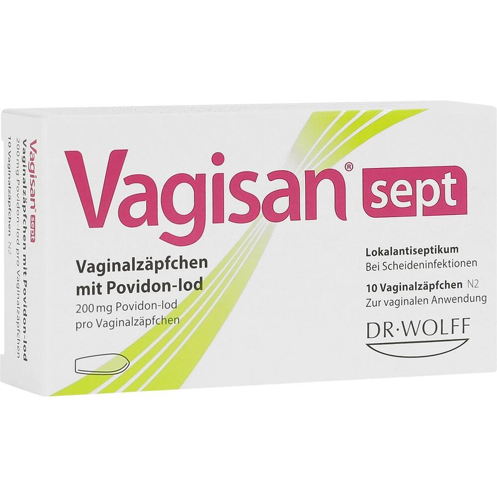 Schachtel mit Vaginalzäpfchen zur Behandlung von Infektionen.